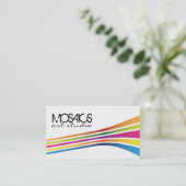 Retro Visitenkarten Visitenkarte (Stehend Vorderseite)