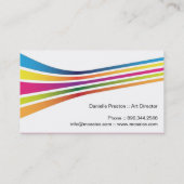 Retro Visitenkarten Visitenkarte (Rückseite)