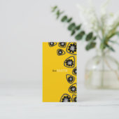 Retro Visitenkarten Visitenkarte (Stehend Vorderseite)