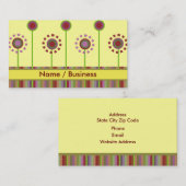 Retro Visitenkarten Visitenkarte (Vorne/Hinten)