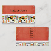 Retro Visitenkarten Visitenkarte (Vorne/Hinten)