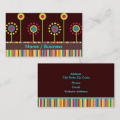 Retro Visitenkarten. Visitenkarte (Vorne/Hinten)