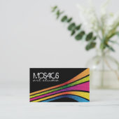 Retro Visitenkarten Visitenkarte (Stehend Vorderseite)