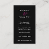 Retro Visitenkarten Visitenkarte (Rückseite)