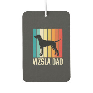 Retro Vizsla Vater Hund Silhouette Autolufterfrischer