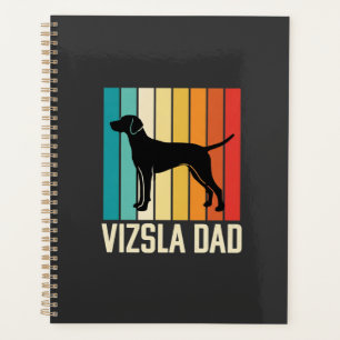 Retro Vizsla Vater Hund Silhouette Planer