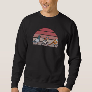 Retro Vogelbeobachtung Sweatshirt
