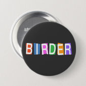 Retro-Vogelfreund Button (Vorne & Hinten)