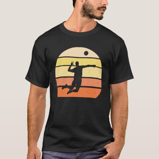 Retro Volleyball 2 T-Shirt (Vorderseite)
