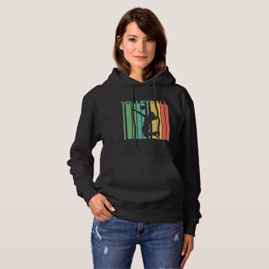 Retro Volleyball Hoodie (Vorne ganz)