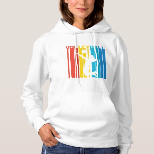 Retro Volleyball Hoodie (Vorderseite)