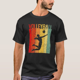 Retro-Volleyball-Liebhaber Vintage-Sport-Weihnacht T-Shirt