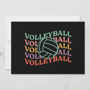 Retro Volleyball Sport Einladung