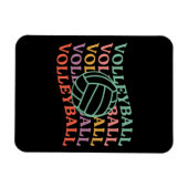 Retro Volleyball Sport Magnet (Horizontal)