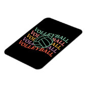 Retro Volleyball Sport Magnet (Linke Seite)