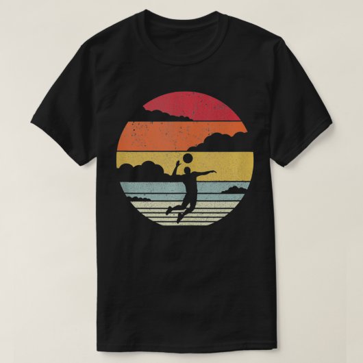 Retro Volleyball T-Shirt (Design vorne)