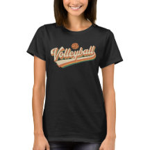 Retro Volleyball Typografie Vintage Sportgestaltun