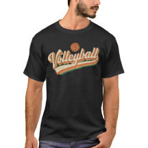 Retro Volleyball Typografie Vintage Sportgestaltun