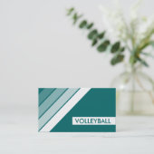 Retro VOLLEYBALL Visitenkarte (Stehend Vorderseite)