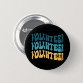 Retro Volunteer Button (Vorne & Hinten)