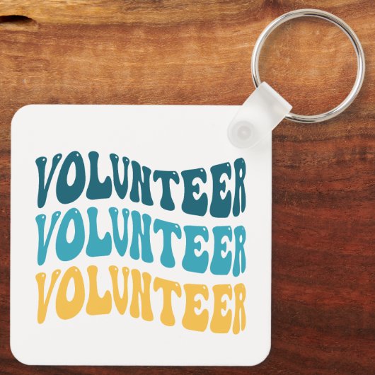 Retro Volunteer Schlüsselanhänger (Rückseite)