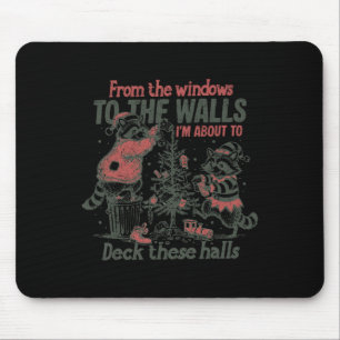 Retro von den Fenstern bis zu den Wänden Lustiger Mousepad