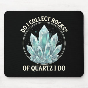 Retro von Quarz für Steinsammler Geodenjäger Mousepad