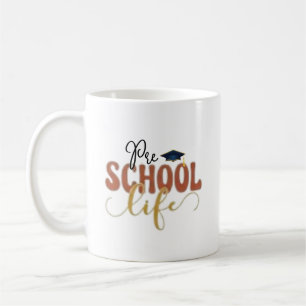 Retro-Vorschulleben-Lehrer-Dankbarkeitsdesign Kaffeetasse