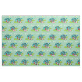 Retro Vorstadthaus gekämmtes Baumwollgewebe Stoff (Yard (91,4 cm))