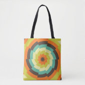 Retro Vortex Kaleidoskop Tasche (Vorderseite)
