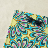 Retro Vortex Petal Burst Muster Strandtuch (Beispiel)