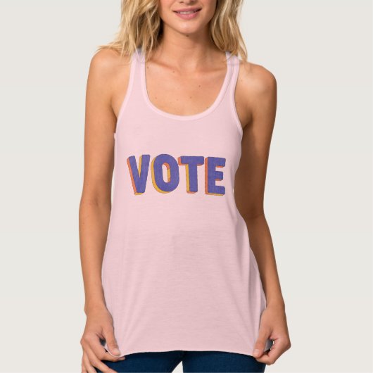 Retro Vote 2020 Election Vintage Distressed Tank Top (Vorderseite)