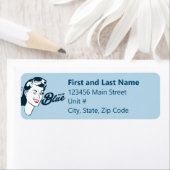 Retro Vote Blue | Rücksendeadresse (Insitu)