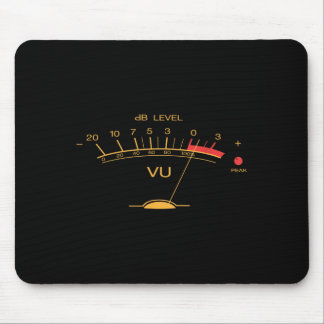 Retro-Vu-Meter Vintage Audio-Ingenieur Aufnahme Mi Mousepad