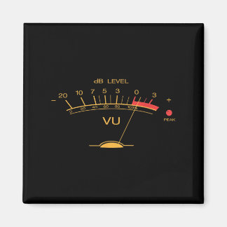 Retro-Vu-Meter Vintage-Audiotechniker Aufnahme Mic Magnet