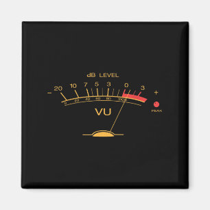 Retro Vu Meter Vintager Audio Engineer Recording M Magnet