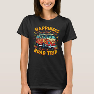 Retro VW Bus Roadtrip - T - Shirt für Frauen glück