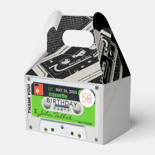 Retro W Audiotape 50. Geburtstag Danke FB Geschenkschachtel