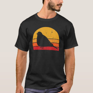 Retro-Wachtel-Vintage-Wachtel-Vogelsilhouette 70er T-Shirt