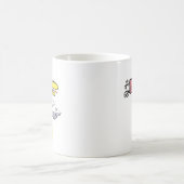 Retro Wacky Bird Hot Air Ballon Kaffeetasse (Mittel)