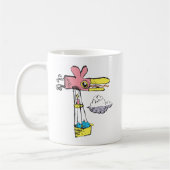 Retro Wacky Bird Hot Air Ballon Kaffeetasse (Links)