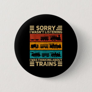 Retro-Wagen-Zugliebhaber-Modellbahn-Schaffner F Button