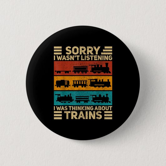 Retro-Wagen-Zugliebhaber-Modellbahn-Schaffner F Button (Vorderseite)
