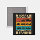 Retro-Waggonzug Liebhaber Modell Eisenbahn Schaffn Magnet (Vorderseite/Rückseite)