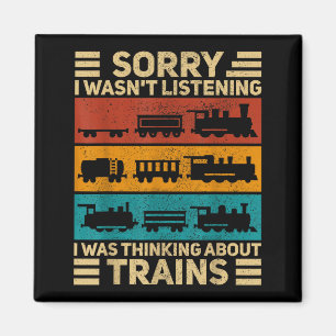 Retro-Waggonzug Liebhaber Modell Eisenbahn Schaffn Magnet