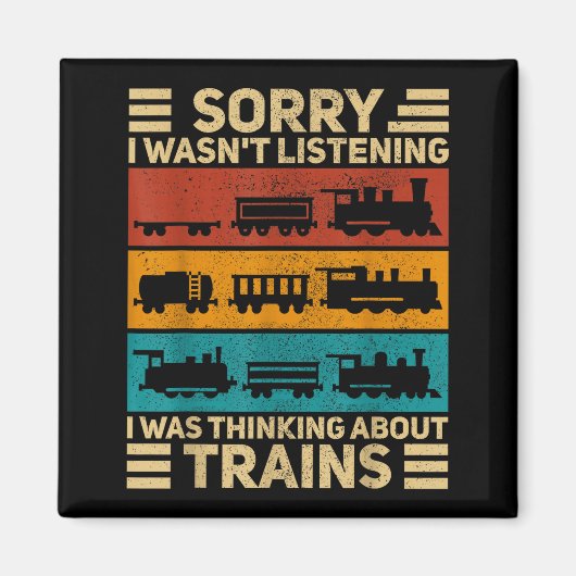 Retro-Waggonzug Liebhaber Modell Eisenbahn Schaffn Magnet (Vorne)