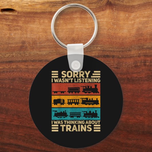 Retro-Waggonzug Liebhaber Modell Eisenbahn Schaffn Schlüsselanhänger (Vorderseite)