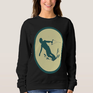 Retro Wakeboarding Vintage Extreme Summer Water Sp Sweatshirt