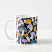 Retro-Wald-Pilze-Sammeln-Mitternachtswald Kaffeetasse (Links)