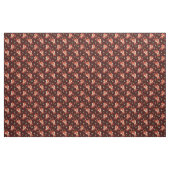 Retro Waldfuchs-und -Blumen-Muster Stoff (Yard (91,4 cm))